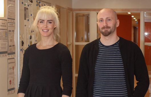 Ellen Lindén, psykolog och psykoterapeut på BUP och Philippe Wallner, PTP-psykolog på Nybro Hälsocentral. Foto: Fototjänster i Kalmar