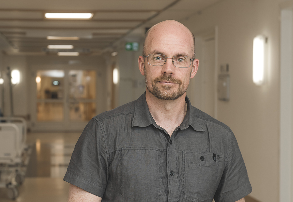 Peter Sundelin, psykolog inom habiliteringen i Örnsköldsvik. Foto: Jonas Forsberg