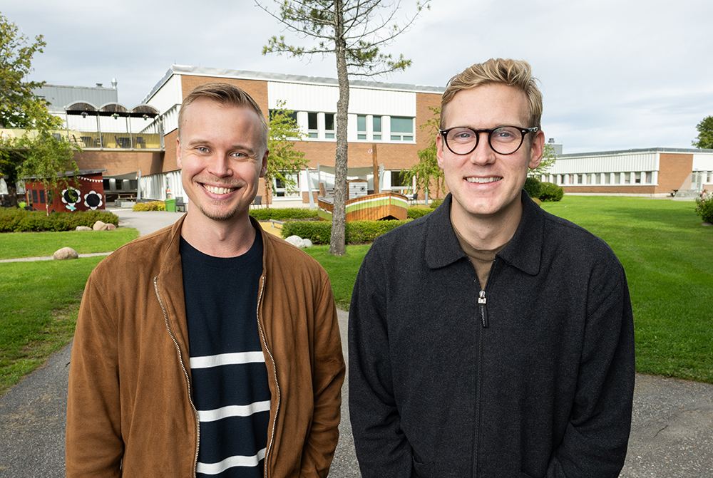 Robin Sundqvist och Ivan Ejdemyr, psykologer inom vuxenpsykiatrin i Region Västernorrland. Foto: Pär Olert