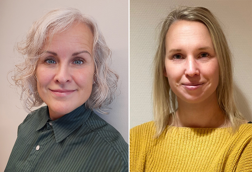 Maria Jonasson, psykolog på BUP i Umeå, och Evelina Sandelin, psykolog på BUP i Lycksele.